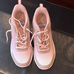 Athletic Works Women's Pink Mesh Lace-Up Sneakers